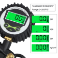 Miniatyrbillede 2 af 7: Digital Bil Dæk Luft tryk Inflator Måler LCD Display LED Baggrundslys Køretøj Tester