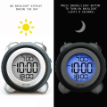 Miniatyrbild 4 av 6: Digital Alarm Klocka Tid Datum Display Tvilling Klocka Mycket Högt för Tunga Sovare Dubbelt Alarm