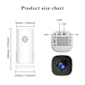Pikkukuva 7 / 8: Android 11 Projektori WiFi 6 ja Bluetooth Smart Mini Kannettava projektori