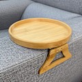 Miniatyrbillede 2 af 7: Sofa bakke bord sofa armlæn clip-on bakke naturlig bambus sofa bakke