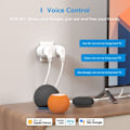 Pikkukuva 7 / 8: 2 In 1 WiFi Smart Plug Dual Outlet EU Smart Socket Remote Voice Control Support Alexa Google Home