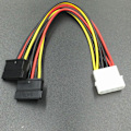 Pikkukuva 5 / 7: 4 nasta Molex IDE 2 sarja ATA Kiinto ohjain virta kaapeli SATA Y jakaja kaksois kiintolevy jatkolaite johto sovitin
