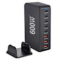 Miniatyrbild 3 av 6: 600W Gan Snabb Ladda 3.0 USB Typ C Laddare 8-portar