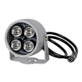Miniatyrbillede 4 af 6: IR illuminator Lys 850nm 4 array LEDs Infrarød Vandtæt Nat Vision CCTV