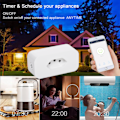 Miniatyrbillede 9 af 10: Standard WiFi Smart Stik med Strøm Monitor, Smart Life APP Smart Socket Voice Work