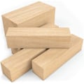Miniatyrbillede 5 af 6: 5 stk basswood udskæring blok naturlig blød træ udskæring blok