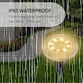 Miniatyrbilde 2 av 7: 8 deler 20 LED Solar termisk lys hage innredning