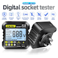 Miniatyrbild 5 av 9: Digital Display Ström Socket Tester Voltmeter Portabel ABS Plast Polaritetsdetektor Test Verktyg