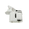 Miniatyrbillede 2 af 7: Mikroskop 60X LED Smykker Forstørrelsesglas Fokusering Justeret Lomme mikroskop med mobil telefon clips