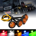 Miniatyrbild 1 av 6: 10 bitar 24V LED Sido Markör Blinkers Ljus Lastbil Varning Baklykta Släp