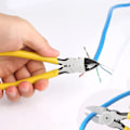 Miniatyrbild 5 av 5: Crimp Tool Pass Through Crimper Cutter for Cat6 Cat5 Cat5e 8P8C Modular Connector Ethernet All-in-one Wire Tool