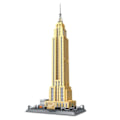 Miniatyrbillede 1 af 5: New York Empire State Building Blocks Brick Tower Church University Model Uddannelse Byggeri Legetøj
