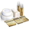 Miniatyrbillede 1 af 6: 350 Styk Guld Servise Set