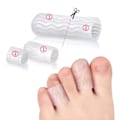 Miniatyrbillede 2 af 6: 2 stykker Silicone Hammer Finger Tå Beskytter Separator Hallux Valgus Korrektor Pedicure Fjerner Smerte Fod Pleje Værktøj