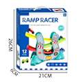 Miniatyrbillede 5 af 7: Svæveflyvning biler rampe racer biler racer bane bil 4 niveauer zig zag rampe bil racing legetøj køretøjer