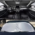 Miniatyrbilde 3 av 7: Bil Vindus Solskjerm Deksel Sol Skygge Vindskjerm Visor Beskytter Vindskjerm Folding Auto UV Beskyttelse Gardin Styling