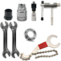 Miniatyrbild 4 av 11: Cykel Reparation Verktyg Set Kedje Brossare Vev Puller MTB Cykel Kedja Mätning Linjal