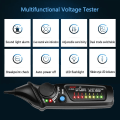 Miniatyrbild 5 av 6: Spänning Detektor Tester Indikator Profession Smart Test Pencil Live/phase Wire Breakpoint NCV Continuity Meter