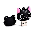 Miniatyrbillede 5 af 7: Sød flashdrev  memory stick 128GB sort Tegnefilm Hei kitty  gadget