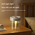 Miniatyrbild 4 av 7: 2L Dubbel Spray luftfuktare Atomizer Usb Large Capacity Hem Mute Sovrum Kontor Natt Ljus Digital Display Luftare