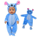 Miniatyrbilde 4 av 6: Dukke antrekk for 17 tommer dukker baby født dukke søte gensere bukser dress+Sko varme klær