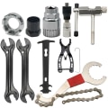 Miniatyrbild 9 av 11: Cykel Reparation Verktyg Set Kedje Brossare Vev Puller MTB Cykel Kedja Mätning Linjal