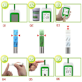 Miniatyrbilde 2 av 5: 3-i-1 Multifunksjon Kolesterol Urinsyre Blod glukose måler glukometer sett