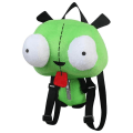 Miniatyrbilde 3 av 6: Alien Invader Zim 3D Eyes Robot Gir Søt Fylt Plysj ryggsekk grønn bag julegave