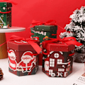 Miniatyrbild 6 av 11: 10 bitar jul fest present box med portabelt rep jul present papper box för kaka godis äpple god jul förpackningar tillbehör