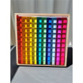 Miniatyrbillede 1 af 4: Montessori Legetøj Rainbow Lucite Stabling Terninger Akryl Transparent Vindue Bitcoins Blokker Farve Edelstene til børn