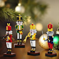 Miniatyrbild 4 av 7: Jul Nötknäppare Byggnad Kloss Set Kung Trompetare Soldat Trummis Riddare Figurer Klossar Leksak