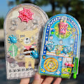 Miniatyrbilde 5 av 8: Klassisk Leker Spill Vintage Mini Pinball Machine Interactive Toy