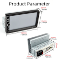 Miniatyrbilde 6 av 7: 7 Tommer 1 Din Bil Radio MP5 Multimedia Spiller Berøringsskjerm FM ISO Strøm Aux Input Bluetooth USB