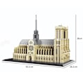 Miniatyrbillede 4 af 4: Mini Notre-Dame DE Paris Model Bygningsblokke Kirke Arkitektur Tibet Potala Palads mursten Legetøj Til børn