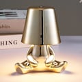 Miniatyrbild 1 av 3: Little Golden Man Natt Light Resin LED Cartoon Bord Lampa