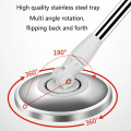 Miniatyrbilde 4 av 9: Enkel vridd mikrofiber spinn mopp bøtte gulv rengjøring system 2/5 hoder mikrofiber roterende spinnende hode