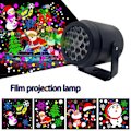 Miniatyrbillede 6 af 7: Jul Stor Dekoration Projektor Lys Snefnug Jule Fest Laser Led Stage Lys