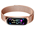 Miniatyrbillede 7 af 7: LED Dame Ur Magnetisk Urrem Rem Vandtæt Touch Feminin Ur Mode Digital armbåndsure