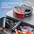 Pikkukuva 4 / 5: Langaton Bluetooth 5.2 Nappikuuloke TWS HiFi  Langattomat kuulokkeet mikrofonilla 300mAh Stereo In-Ear Nappikuuloke