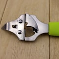Miniatyrbillede 3 af 4: grøn ABS håndtag med rustfrit stål multifunktion åbner flaske åbner øl åbner dåseåbner