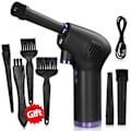 Miniatyrbild 7 av 7: Trådlös Air Duster USB Dust Blower Handheld Dust Collector