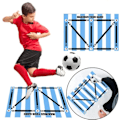 Miniatyrbild 1 av 5: Fotboll träning matta hållbar halkfri vikbar barn vuxna dribbla träning matta fotboll träning inomhus vårdörr utrustning