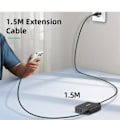 Miniatyrbild 5 av 7: USB Laddare Typ C PD Snabb Laddning Flera 6 portar Skrivbordsladdare