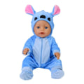 Miniatyrbilde 6 av 6: Dukke antrekk for 17 tommer dukker baby født dukke søte gensere bukser dress+Sko varme klær