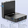 Pikkukuva 5 / 6: Mini PC M2 Air Intel Gemini Lake N4000 Windows 11 6GB RAM 128GB ROM Kaksikaistainen WiFi Bluetooth USB Mini tietokone