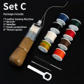 Miniatyrbillede 2 af 7: Læder Syning Syl Tråd Kit Speedy Stitcher Hånd Syning Maskine Værktøj Kit