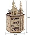 Miniatyrbillede 7 af 7: Roterende Musik Jul Lysende Legetøj LED Lys Træ Jule Advent Kalendere Ornament