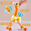 Miniatyrbild 3 av 7: Montessori Baby Sensor Leksaker Silicon Drag Snöre Aktivitet Giraff Leksak Vridning Clockwork Neck Rese leksaker för småbarn