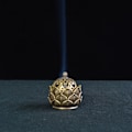 Miniatyrbillede 6 af 6: Retro Kobber Lille Lotus Lomme Hollow Out Røgelse pind Brænder Messing Røgelse Holder