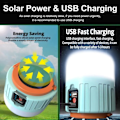 Miniatyrbilde 3 av 9: Solenergi LED Camping Lys USB Oppladbar Pære For Utendørs Telt Lampe